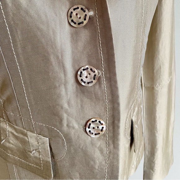 Orwell Gold Luster Fitted Designer Jacket, size 10 - Picture 5 of 10
